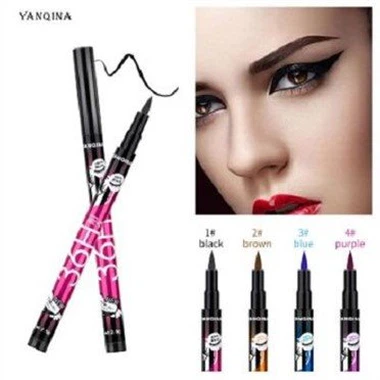 गहरा नीला तरल आईलाइनर रंग